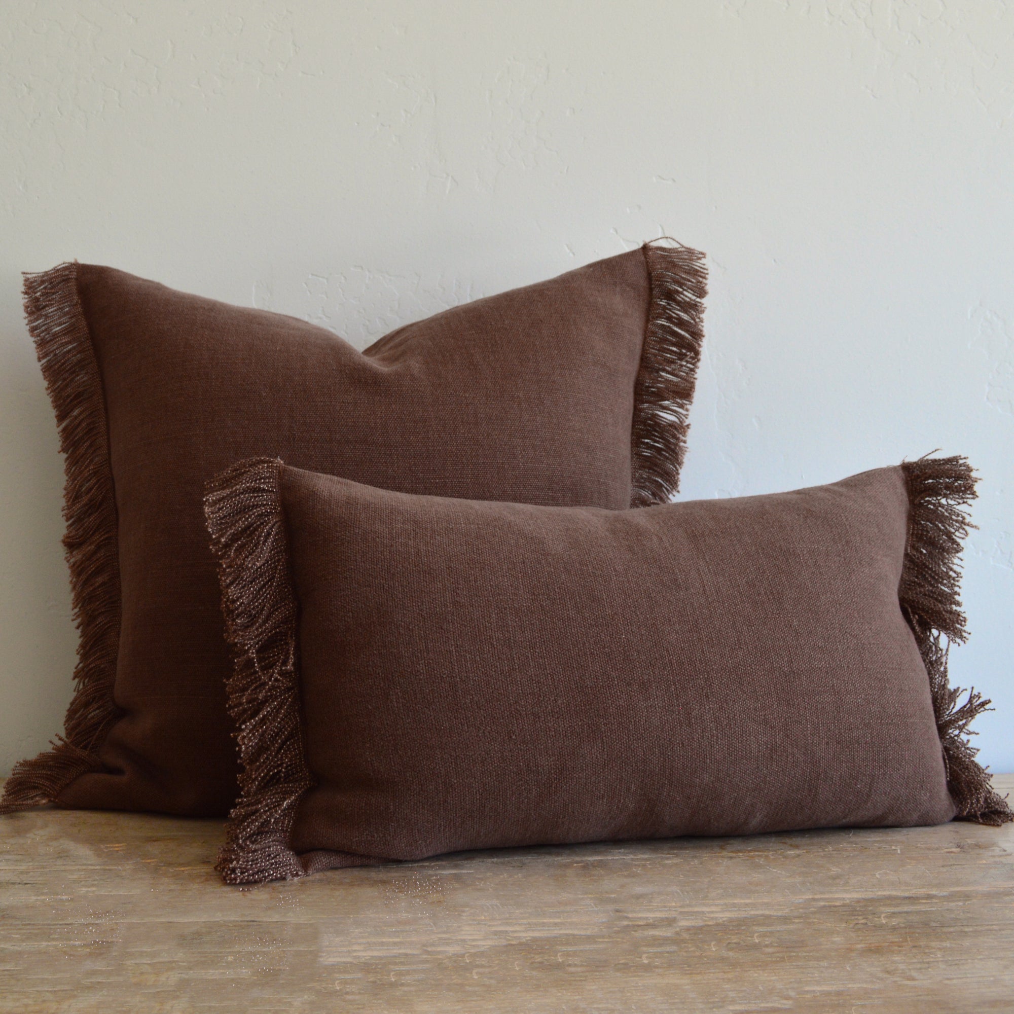 SIENNA BELGIAN LINEN FRINGE 12"x20"