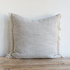 GRAY BELGIAN LINEN FRINGE (Euro)